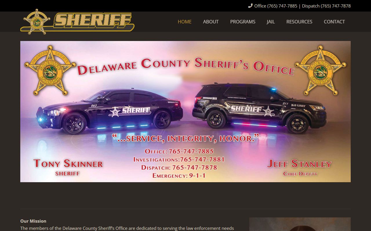 Delaware County Sheriff's Office Muncie Indiana inmate population search